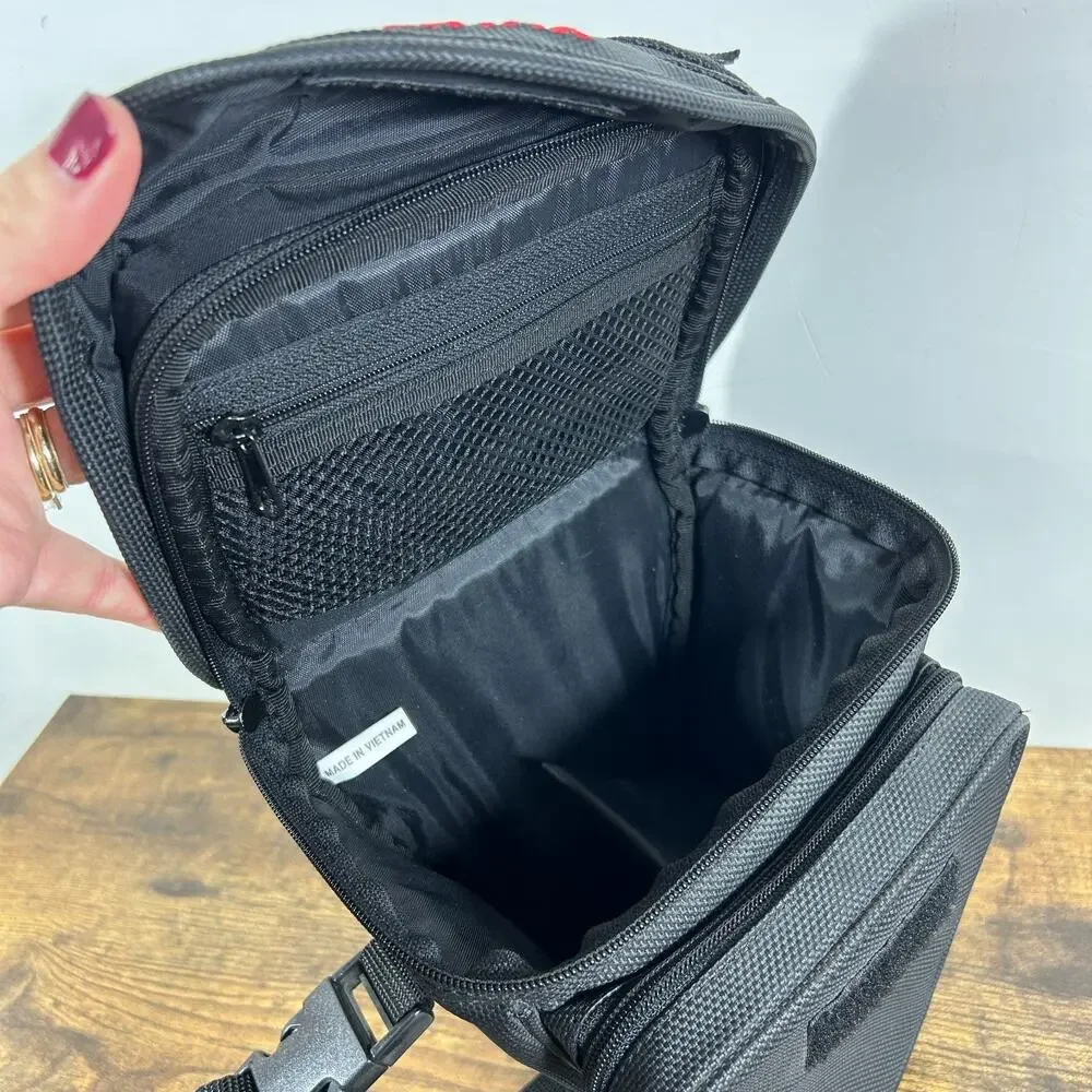 Pentax Camera Case Bag with two Zippered Compartments w/ Shoulder Strap